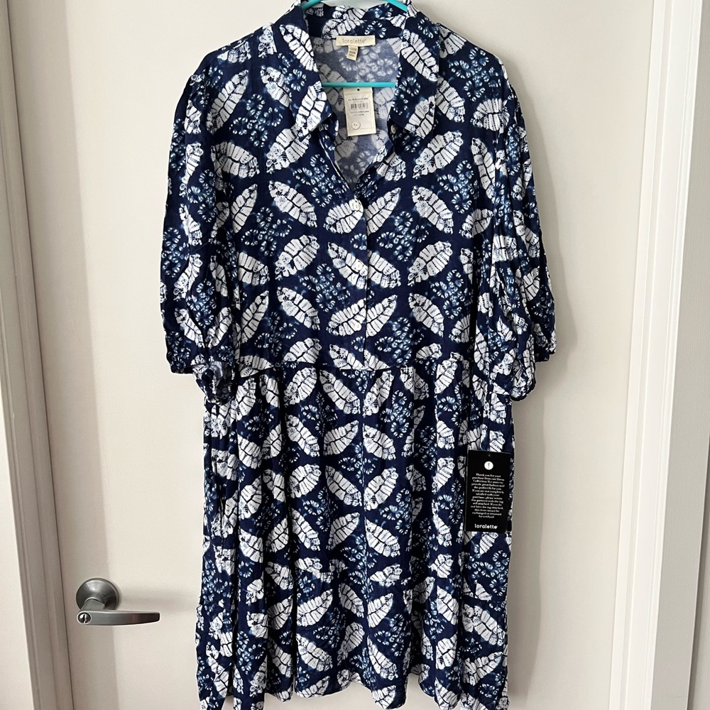 Loralette Majesty Mini Dress in Sapphire Illusion